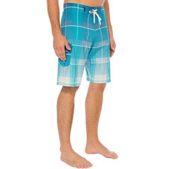 Silwave Men's DuraFit Stretch Plaid Boardshorts Swimsuit Swim wear Size 34 NWT - Picture 3 of 8